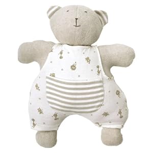 Under the Nile Organic Animal Print Bear with Overalls