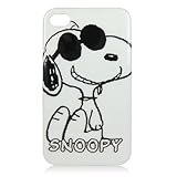 Cute Lifelike Snoopy Plastic Protective Phone Case for iPhone 4