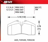 Hawk Performance HB141V.650 Brake Pads - Audi, Ferrari, Porsche, Stoptech