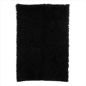 Flokati Black Shag Rug Size: 7' x 9'