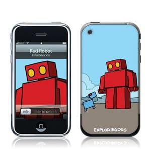 MusicSkins Explodingdog - Red Robot - Phone Skins,Accessories for Unisex