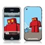 MusicSkins Explodingdog - Red Robot - Phone Skins,Accessories for Unisex, Blackberry Curve,Black