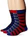 Ben Sherman Men's 3 Pack Waldo Crew Socks, Red/Blue, One Size