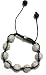 Clearance! Just Give Me Jewels Shamballa Style Macrame Bead Bracelet With Micro-Pave 12mm Clear Cubic Zirconia Crystal Beads