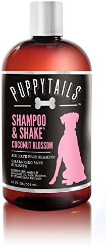 Puppytails Shampoo & Shake Conditioning Shampoo for Dogs Sulfate-free - Coconut Blossum (16 Ounces) by Puppytails