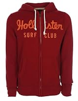 Hollister Mens Hoodie Red Surf Club