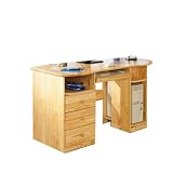 Links 30600570 TOUCHROUND Computertisch Kiefer farblos 137x61x76 cmvon "Links"