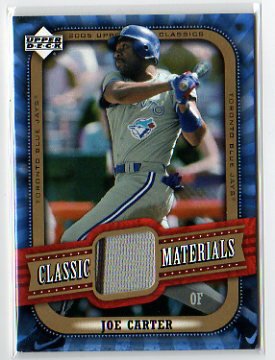 2005 Upper Deck Classic Joe Carter Classic Materials Jersey Card