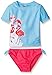 Osh Kosh Girls' Flamingo Short Sleeve Rash Guard Set