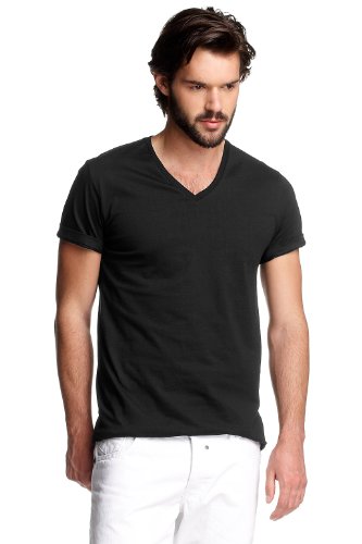 ESPRIT single jersey t-shirt N32604 Herren Shirts/ T-Shirts, Gr. 48 (M)Schwarz (black 001) Preisvergleich