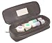 Health & Personal Care : Buxton Black Genuine Leather Contact Lens Case and Eye Glasses Holder Travel (No Box)