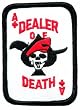 Ace of Spades Dealer of Death Card Embroidered Patch Iron-On Vietnam War Skull Emblem