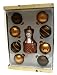 Kitten Paw Prints Goldtone Glass Ball Christmas Tree Ornaments (9 Pc)