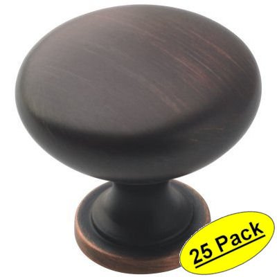 Amerock BP53005-ORB Allison Oil Rubbed Bronze Round Cabinet Knob 25 Pack