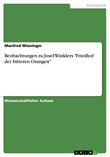 Beobachtungen zu Josef Winklers 