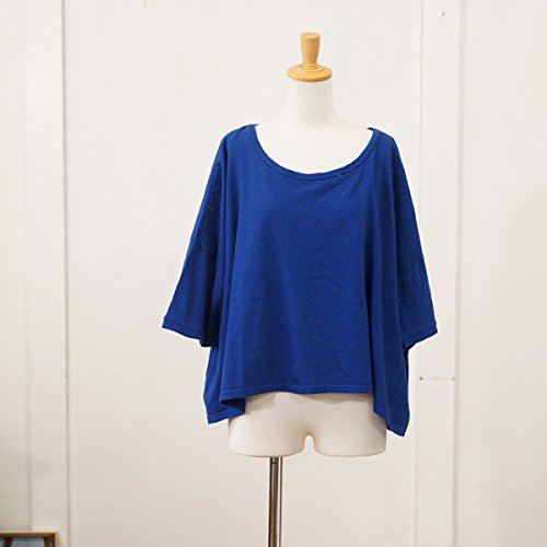 (ツチエ) TUTIE コットン生地後ろ開き７分袖プルオーバー