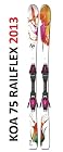 Fischer KOA 75 MY Style Womens Skis with V9 Bindings 2013