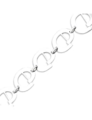 Sterling Silver 7.5 Inch Polished Fancy Toggle Bracelet - 7.5 Inch