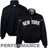 MLB Men's New York Yankees Long Sleeve Lightweight Full Zip Thermabase Premier Road Jacket