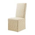 Scroll Dining Room Chair Slipcover - Champagne