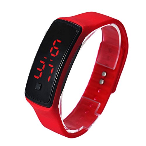 Bessky® Excellent Ultra Thin Unisex Sports Silicone Digital LED Sports Wrist Watch