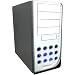 Electronics : Arial Honeycomb Silver/Black, 500w Computer case