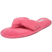 Dearfoams Women's Microfiber Terry Thong