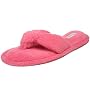 Dearfoams Women's Microfiber Terry Thong