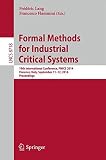 Formal methods for industrial critical systems : 19th international conference FMICS 2014 Florence, Italy, September 11-12, 2014 : proceedings