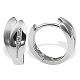 Goldmaid Damen-Creolen 925 Sterlingsilber 6 Zirkonia Co O4547S