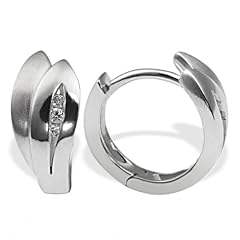 Goldmaid Damen-Creolen 925 Sterlingsilber 6 Zirkonia Co O4547S