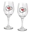 NFL Kansas City Chiefs 14-Ounce Wine Glass (Set of Two)