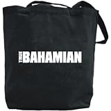 Canvas Tote Bag Black  True Bahamian  Bahamas Country