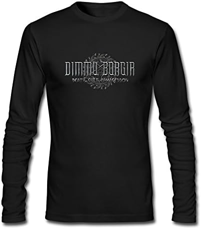 RUIFENG Men's Dimmu Borgir Heavenly Perverse Long Sleeve T-shirt Size L Black