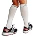 Compression Socks for Women and Men by A-Swift - White, Large