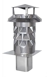 Schornsteinaufsatz / Kaminhut / Regenhaube Kaminkraft Edelstahl DN 180