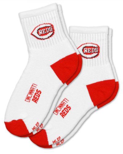 MLB Cincinnati Reds Men's Quarter Socks (2 Pack)