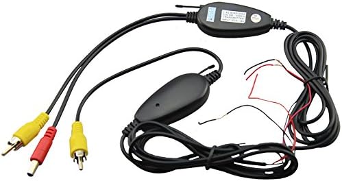 WICOOL 2.4GHz Wireless RCA Video Transmitter &amp; Receiver For Car GPS To Connect Car Rear View Camera