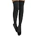 Luxury Divas Cable Knit Over The Knee-High Socks