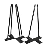 DIY素材　家具レッグ　斜めるテーブル用脚　１6インチ　ブラック（黒）