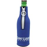 NCAA Saint Louis Billikens Zippered 12oz. Bottle Koozie - Royal Blue