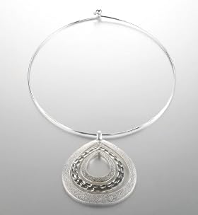 Tear Drop Cut-Out Necklace