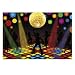 Plastic Disco Party Backdrop Banner