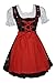 Edelweiss Creek Authentic German Dirndl Dress for Women - Short 3-Piece Bavarian Oktoberfest Outfit Black