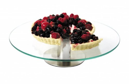 1 Tier Revolving Glass 30cm Cake Stand