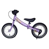 bike*star 30.5cm (12 Inch) Kids Learner Balance Beginner Run Bike - Colour Lavender Lilac
