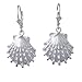 Sterling Silver Seashell Dangle Earrings title=
