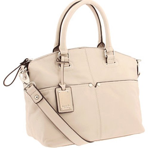 Tignanello Women's Polished Pockets T92910 Convertible Satchel,Sand,One Size