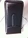 Large Eyeglass case Semi-Hard with Clip (Brown)