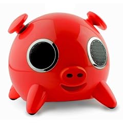 iPig Lautsprechersystem (Docking Station) für Apple iPod rot